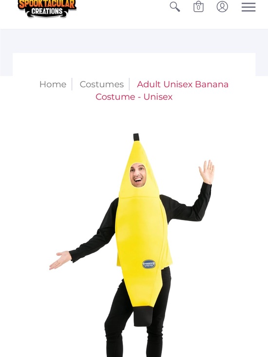 spectacular creation Other - Adult standard sizeYellow Banana Costume